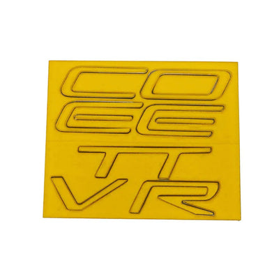 C7 Corvette Acrylic Rear Bumper Letter Kit - Carbon Fiber