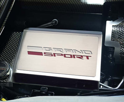 2016-2019 C7 Corvette Grand Sport - Fuse Box Cover Grand Sport Style - Stainless Steel
