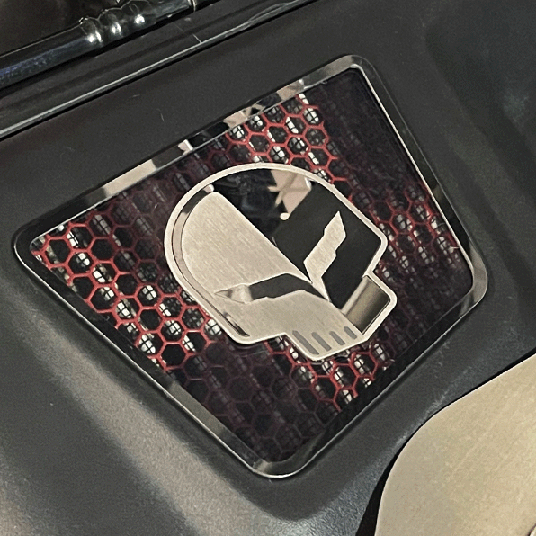 2014-2019 C7 Corvette - GM Performance Air Intake Jake Skull Dress Up - Stainless Steel