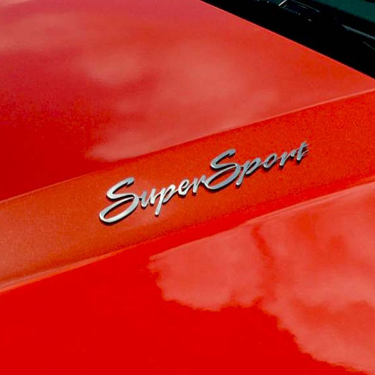 Camaro SS - SuperSport Emblems 2Pc - Polished Stainless Steel