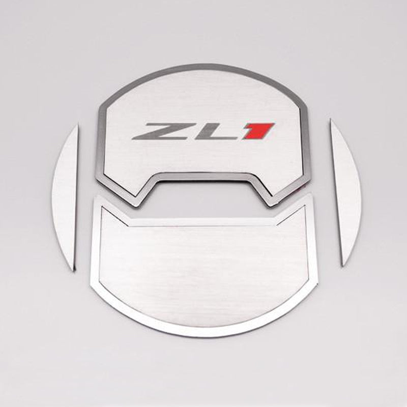 2010-2015 Camaro ZL1 - Round A/C Vent Duct Covers Deluxe "ZL1" 8Pc - Brushed Stainless Steel