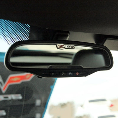 2006-2013 Corvette Z06 - Rear View Mirror Trim Z06 505HP Style [Standard] - Brushed Stainless