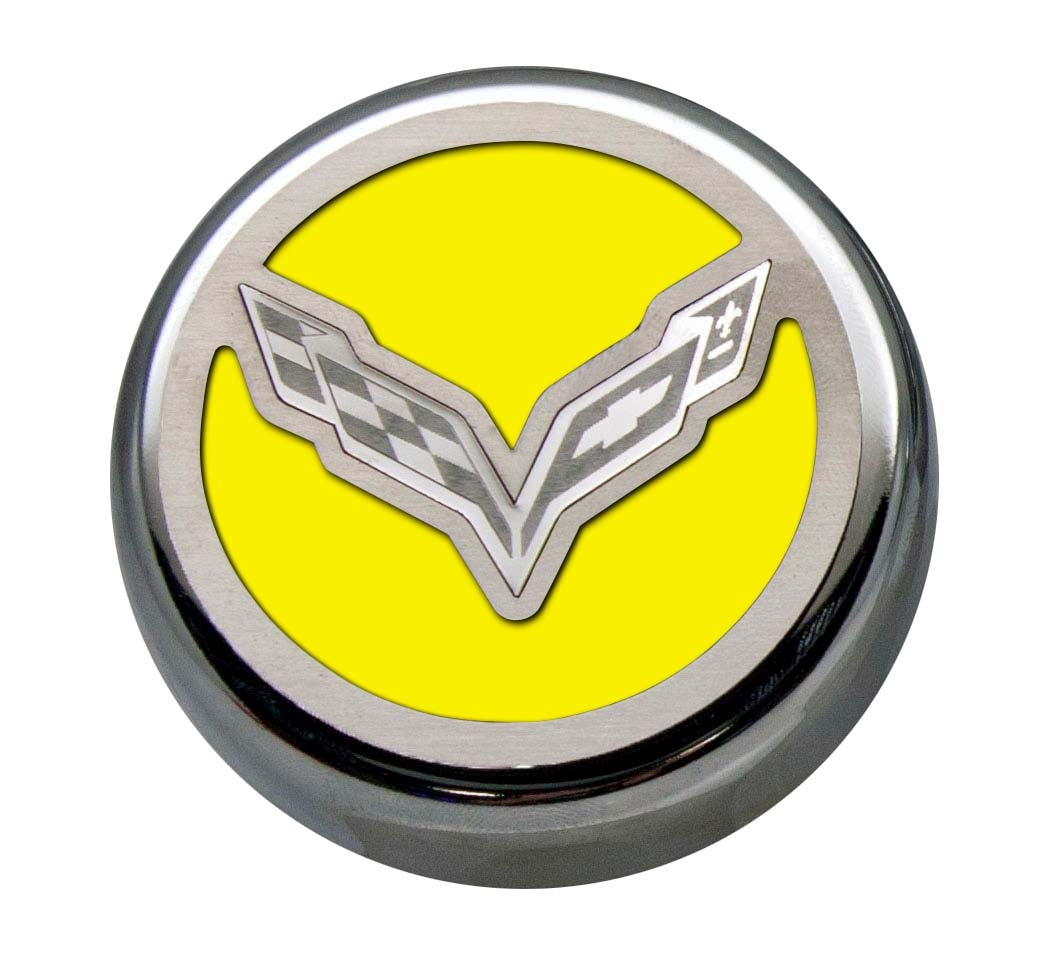 2014-2019 Z06/Z51/C7 Corvette Stingray - Fluid Cap Covers C7 Flag Style Manual Transmission 6Pc
