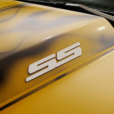 Camaro SS - Exterior SS Emblem Set 2Pc - Brushed Stainless Steel