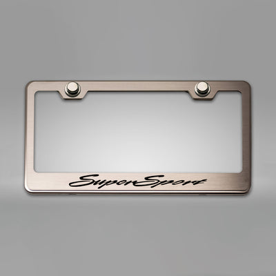 Camaro SS - Camaro License Plate Frame w/ SuperSport Lettering - Stainless Steel