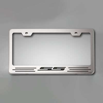 Camaro SS - License Plate Frame for Camaro with SS Lettering - Vinyl