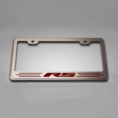 Camaro RS - License Plate Frame with RS Lettering