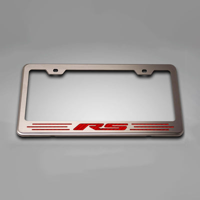 Camaro RS - License Plate Frame with RS Lettering