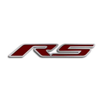 2010-2020 Camaro RS - 'RS' Hood Emblem ONLY - Brushed Stainless Steel