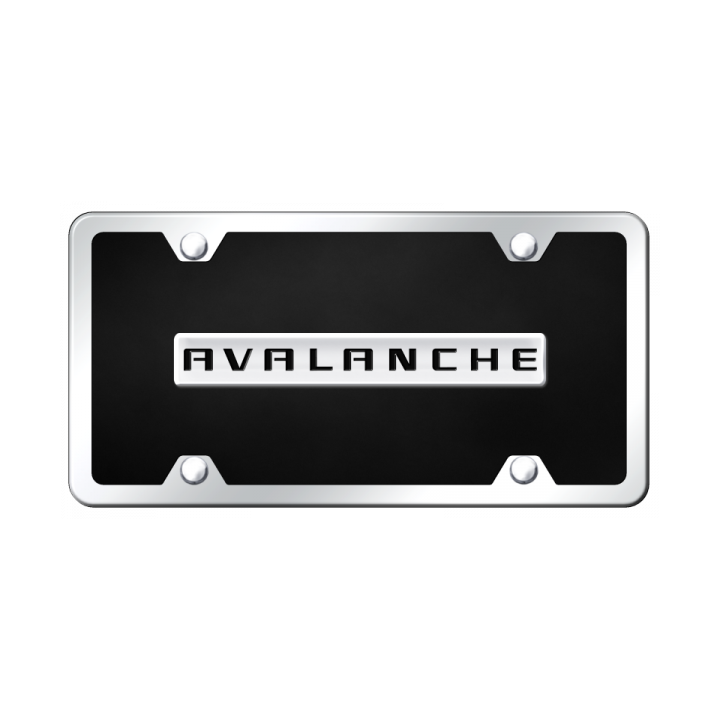 Avalanche Name Acrylic Kit - Chrome on Black