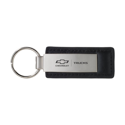 Chevrolet Leather/Metal Large Keychain