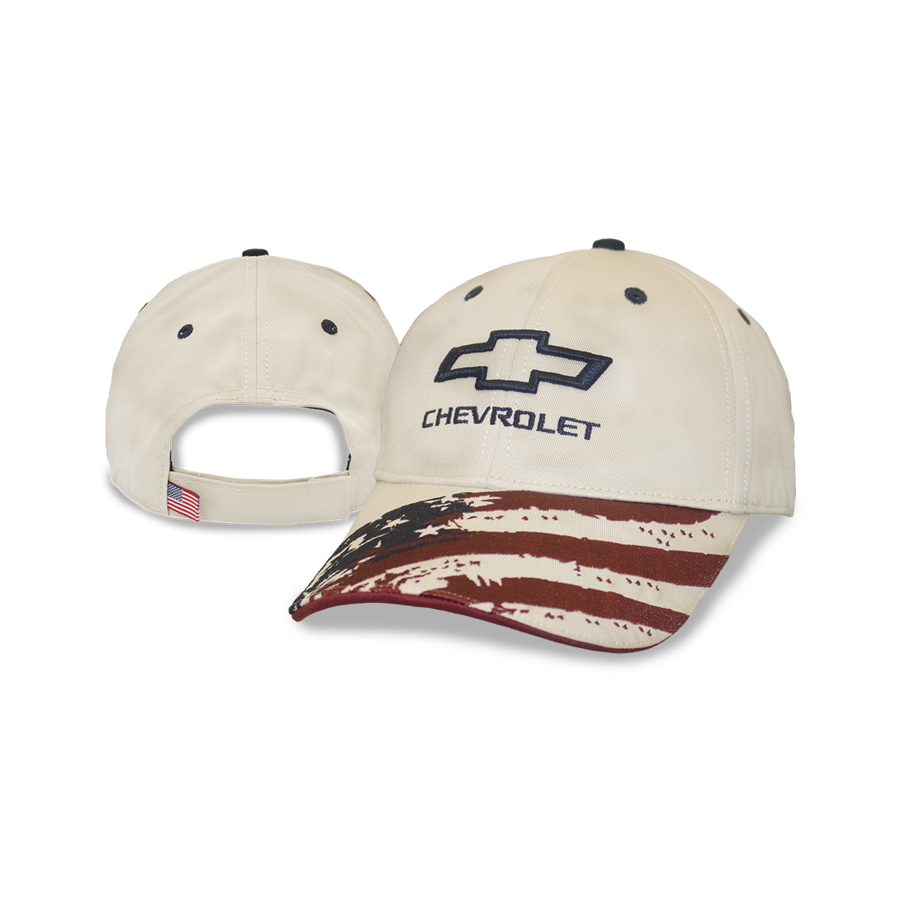Stars & Stripes Stone Hat with Open Bowtie Chevrolet