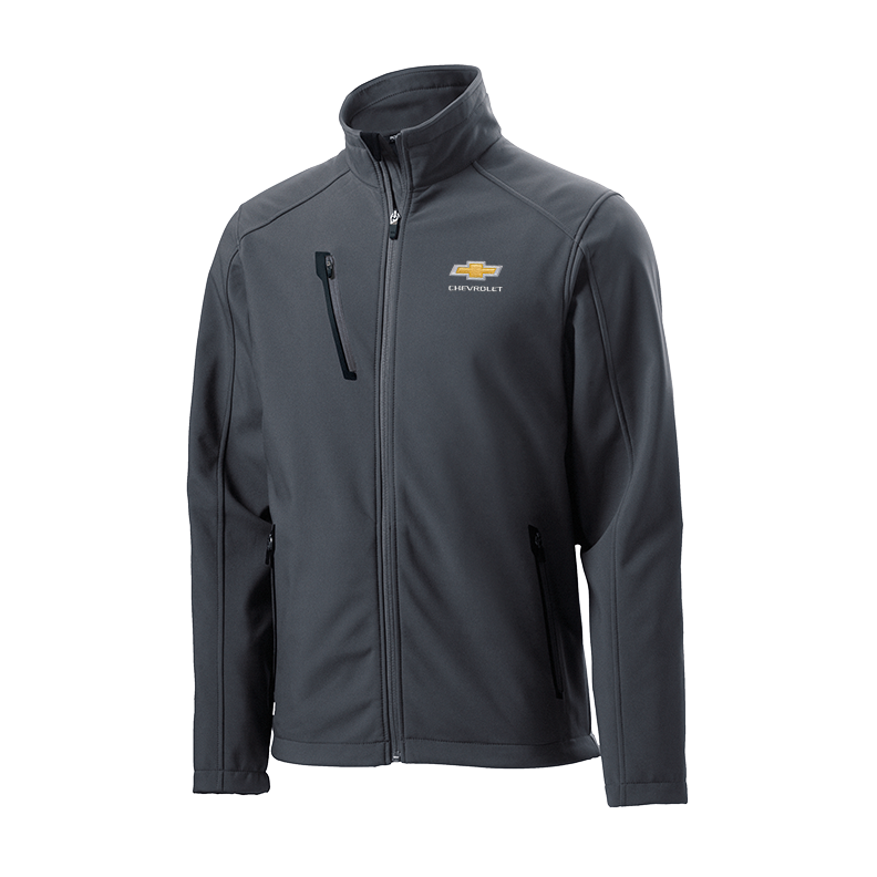 Men's Chevrolet Soft Shell Jacket with Gold Bowtie