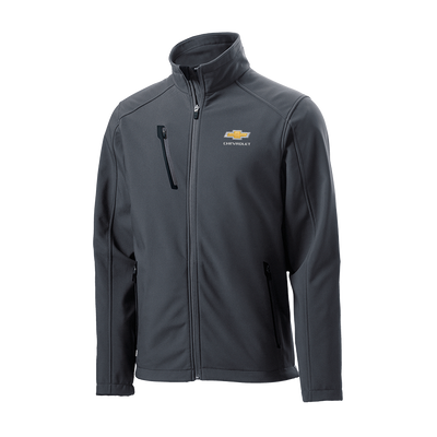 Men's Chevrolet Soft Shell Jacket with Gold Bowtie