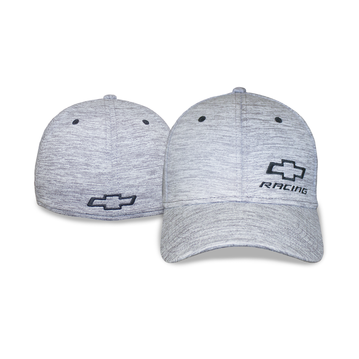 Soft Heather Grey Chevy Racing Fitted Hat