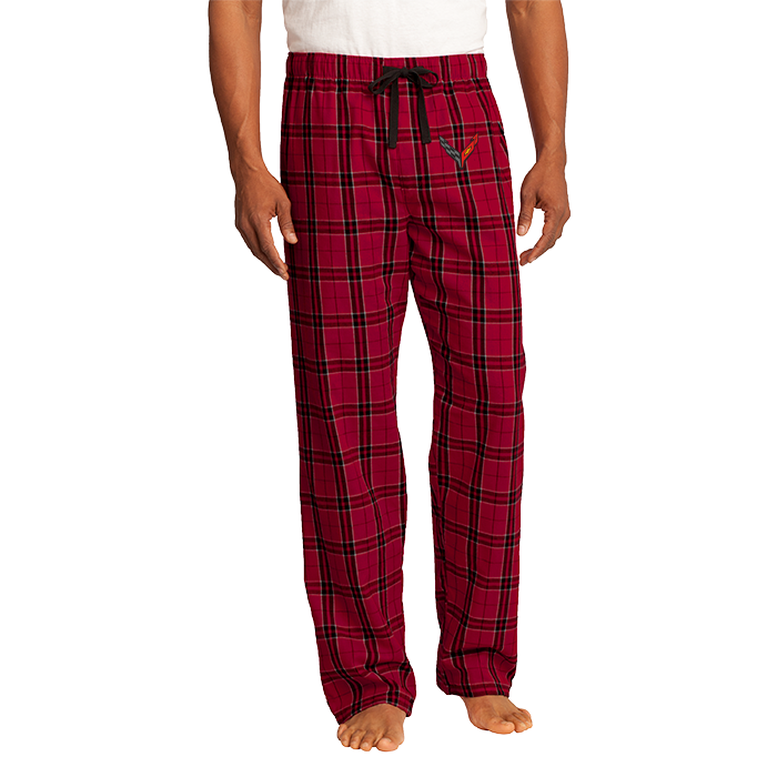 Corvette C8 Red Flannel Plaid Pants