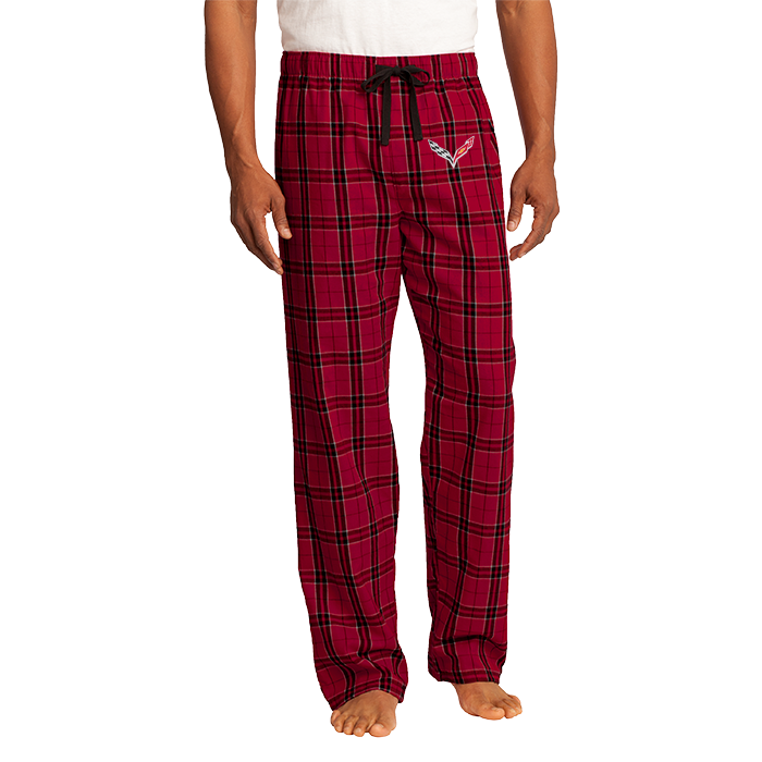 Corvette C7 Red Flannel Plaid Pants