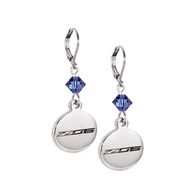 C7 Z06 Crystal Leverback Earrings