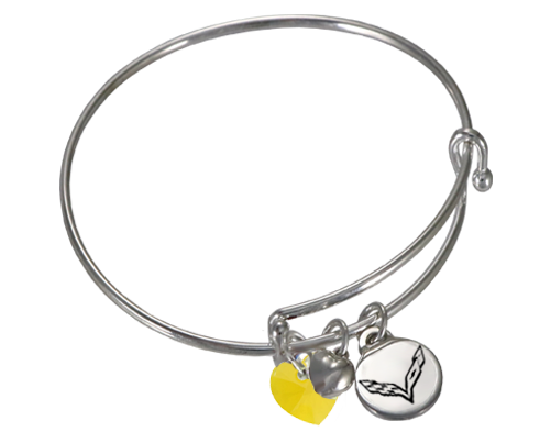 Corvette Adjustable Charm Bracelet