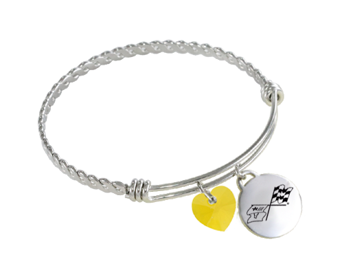 Corvette Twisted Wire Charm Bracelet