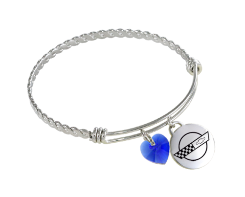 Corvette Twisted Wire Charm Bracelet