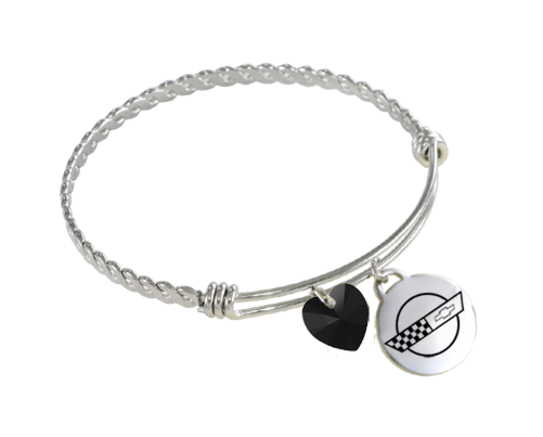 Corvette Twisted Wire Charm Bracelet