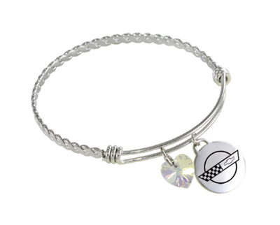 Corvette Twisted Wire Charm Bracelet