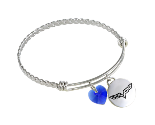 Corvette Twisted Wire Charm Bracelet