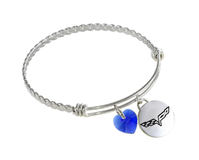 Corvette Twisted Wire Charm Bracelet