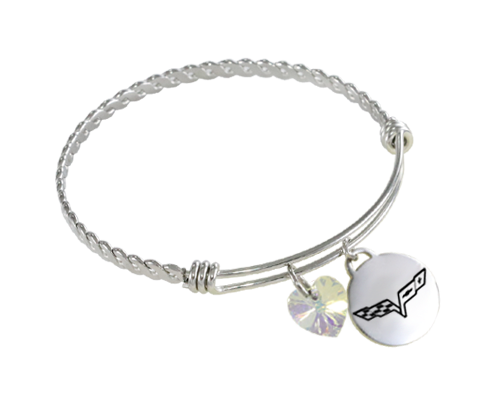 Corvette Twisted Wire Charm Bracelet