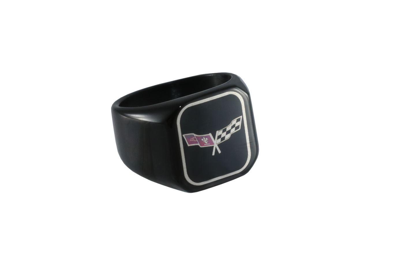 Corvette Black Signet Rings