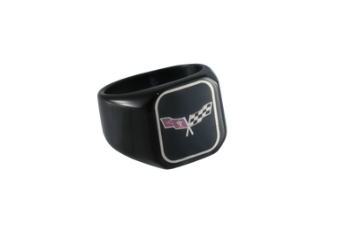 Corvette Black Signet Rings