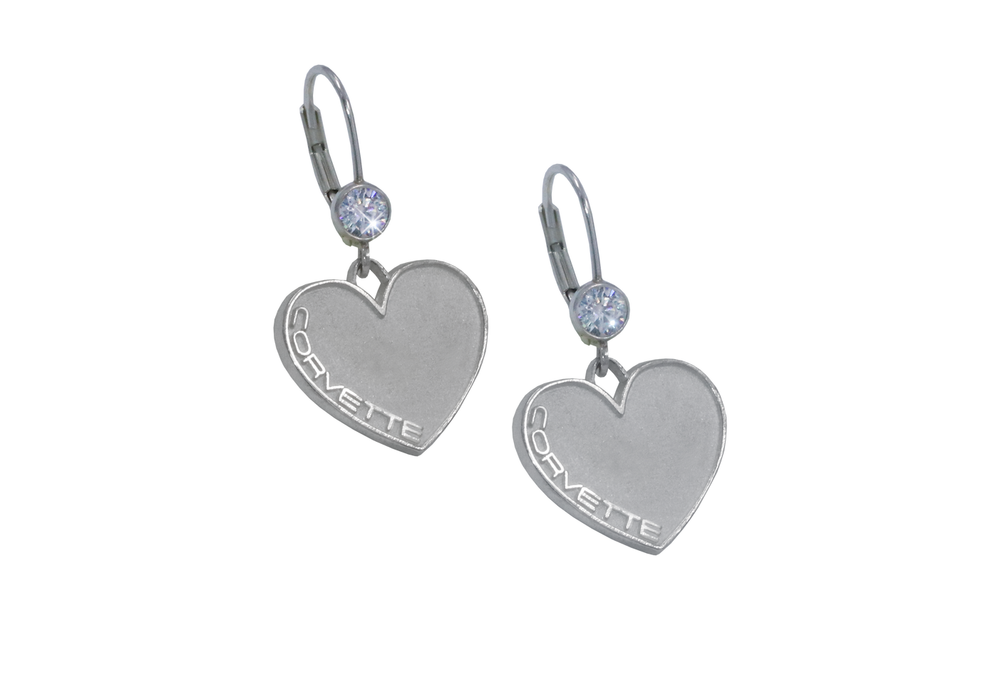 Corvette Heart-Shaped Earrings