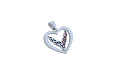 C8 Corvette Heart Pendant