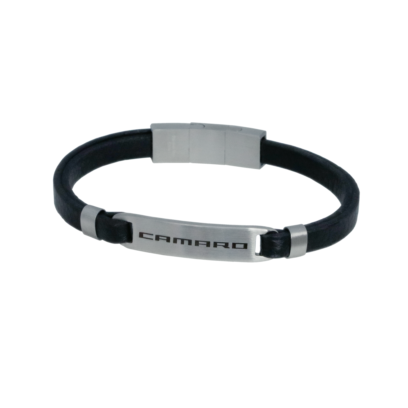 Camaro Black Leather Bracelet