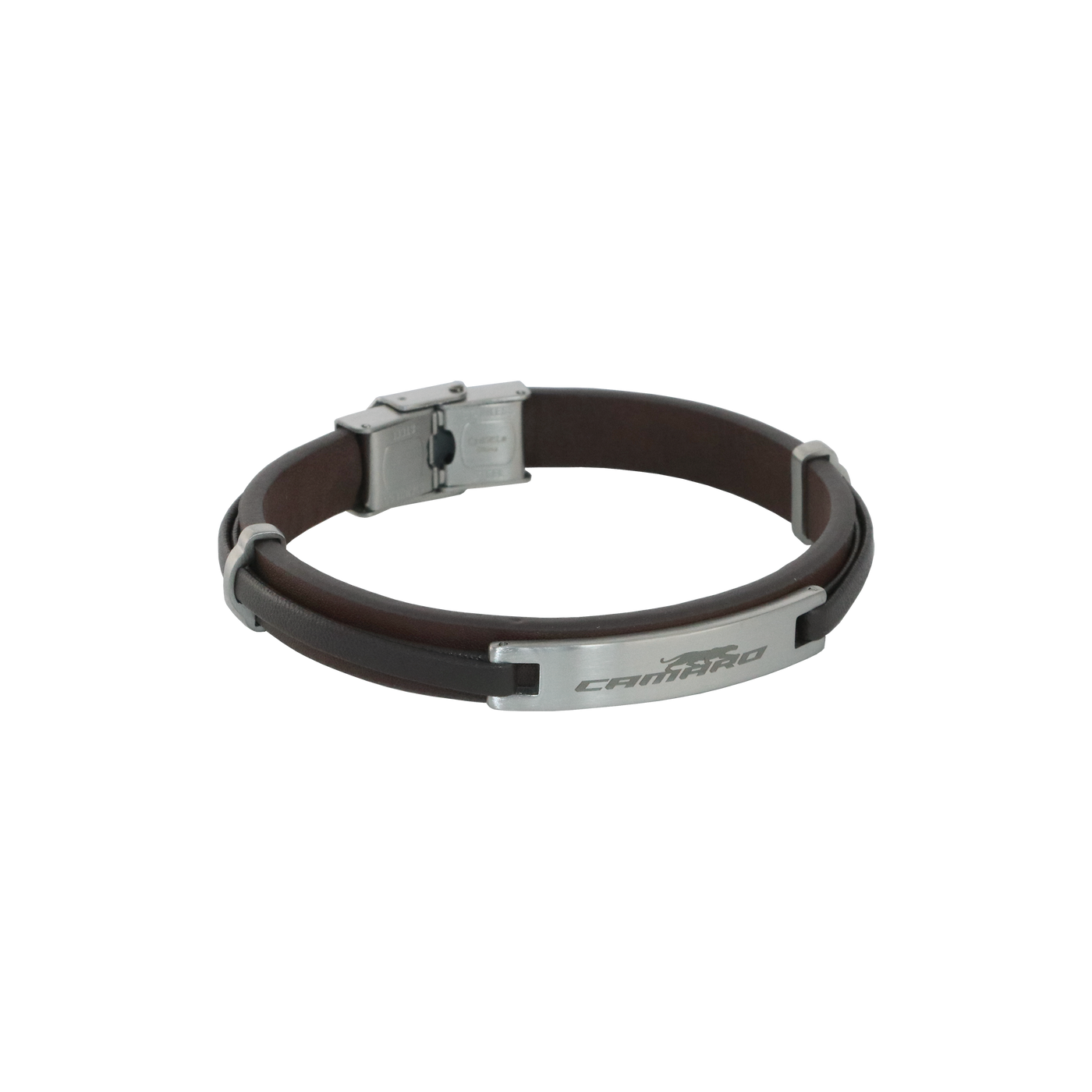 Camaro Panther Brown Leather Bracelet