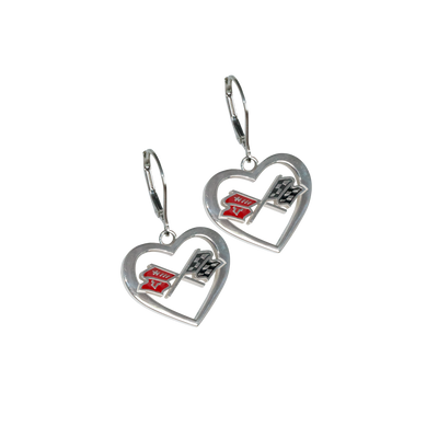 C3 Corvette Heart Earrings