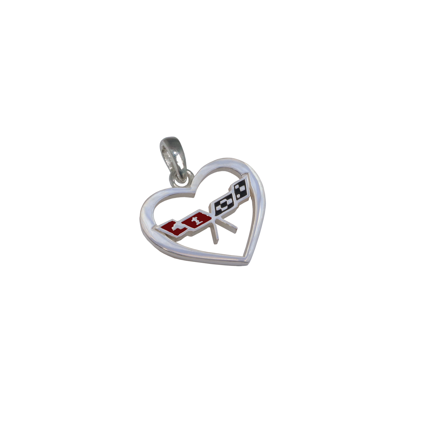 Late C3 Corvette Heart Pendant