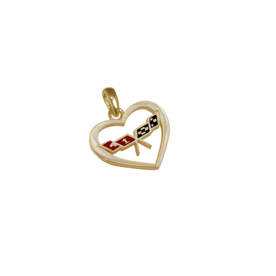 Late C3 Corvette Heart Pendant