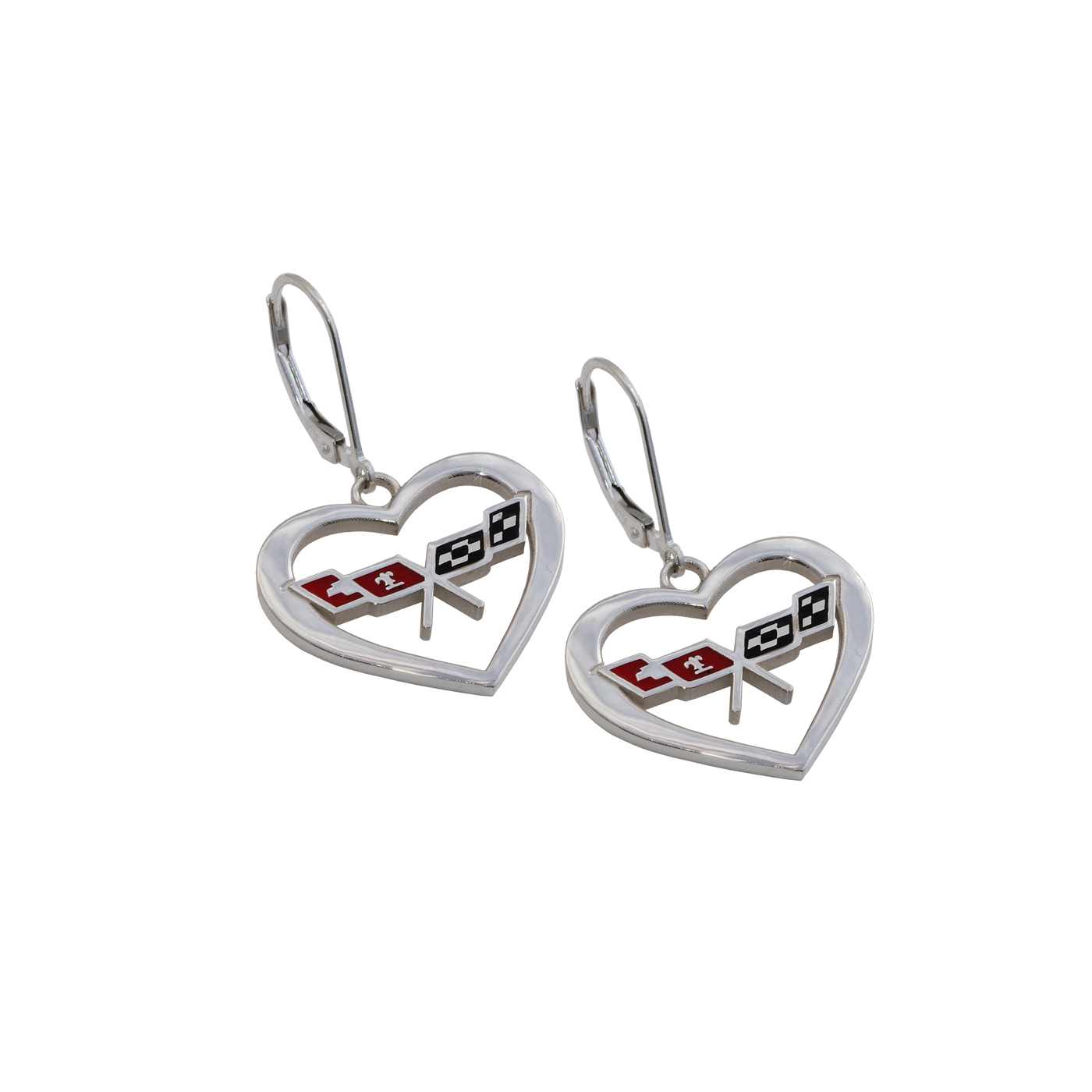 Late C3 Corvette Heart Earrings