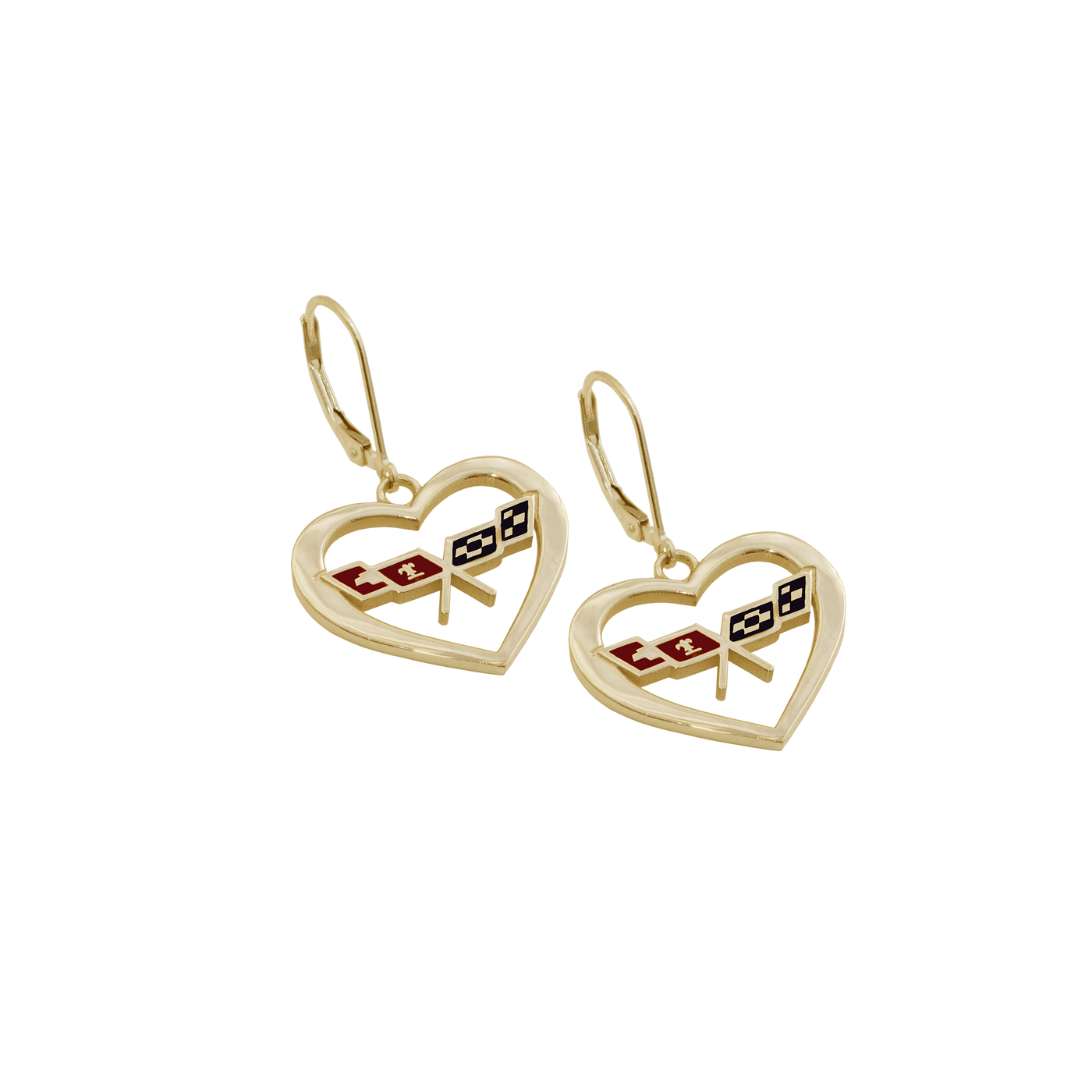 Late C3 Corvette Heart Earrings