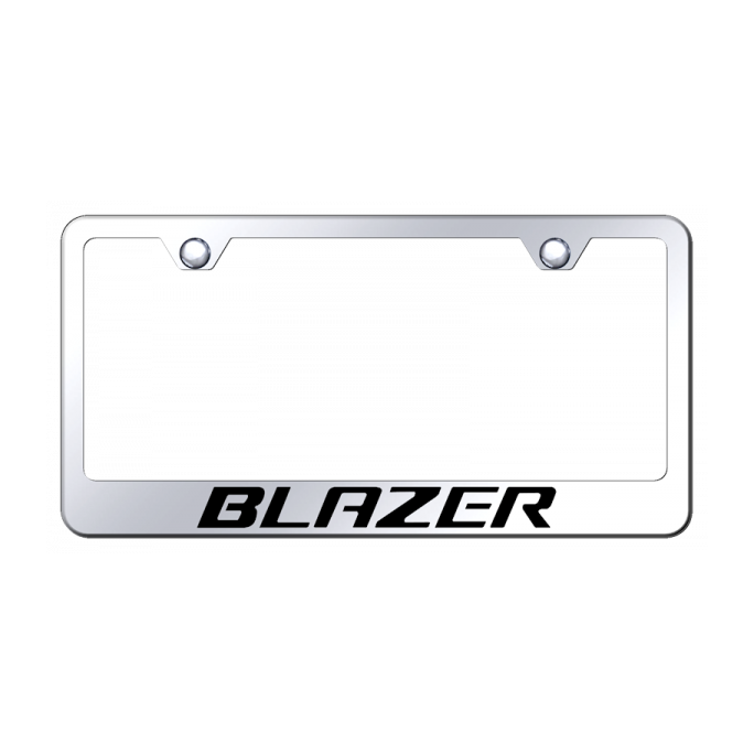 Blazer Stainless Steel Frame - Laser Etched Mirrored