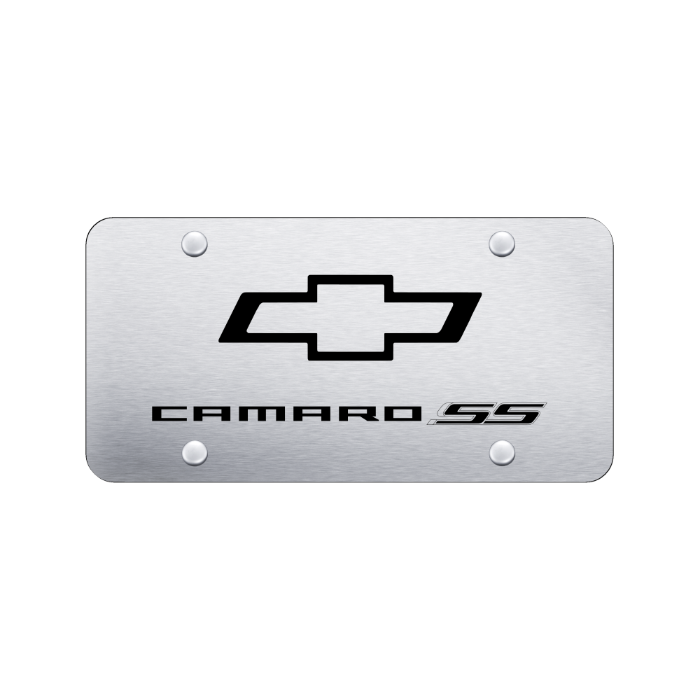 Camaro SS License Plate - Laser Etched Brushed