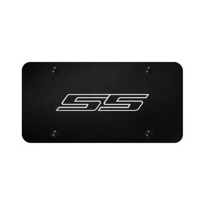 SS License Plate - Laser Etched Black