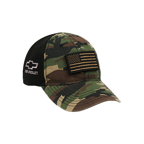 Chevrolet Bowtie Tactical Hat With Flag Patch