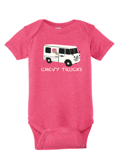 Infant Chevy Trucks Ice Cream Graphic Onesie