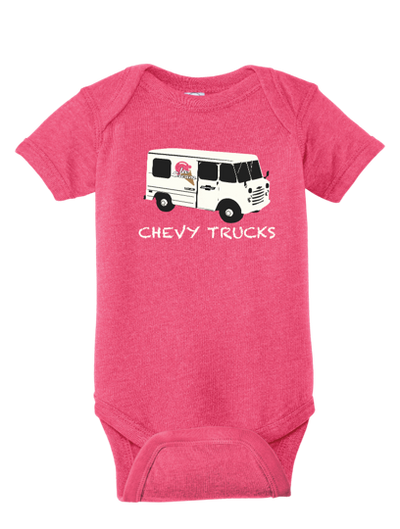 Infant Chevy Trucks Ice Cream Graphic Onesie