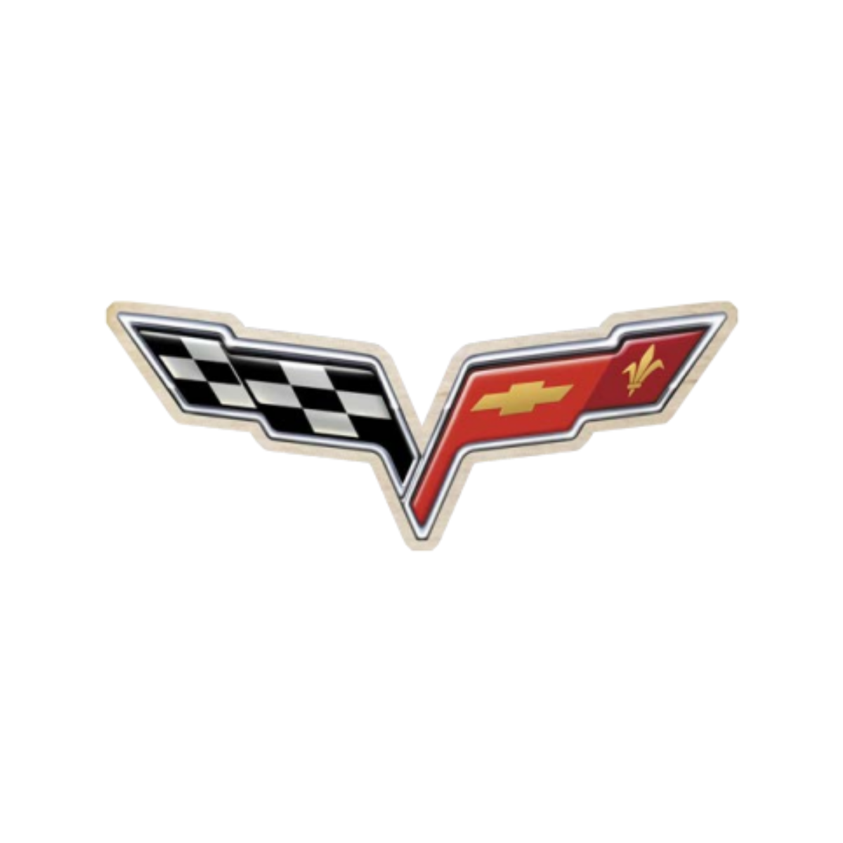 Corvette C6 6" Wooden Sticker