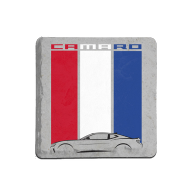 Camaro 6th Generation Badge Gesture Stone Coaster