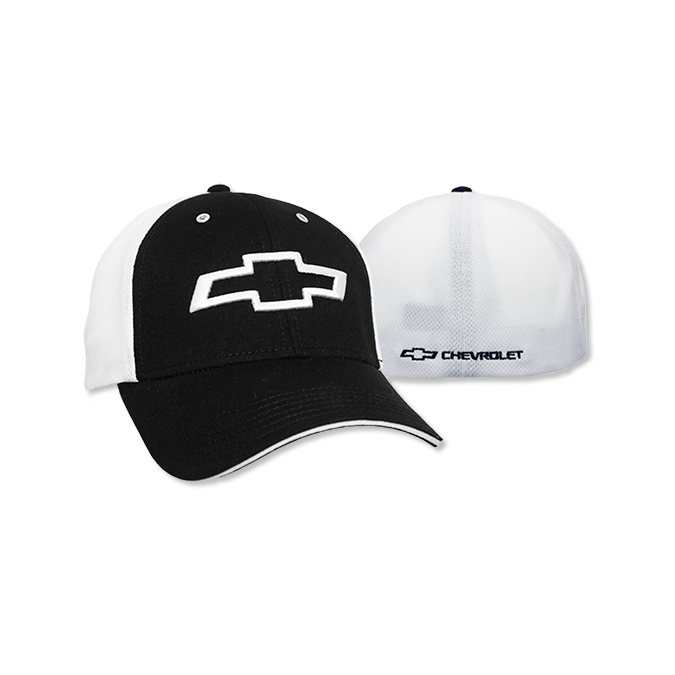 Chevrolet Mesh White Bowtie Hat